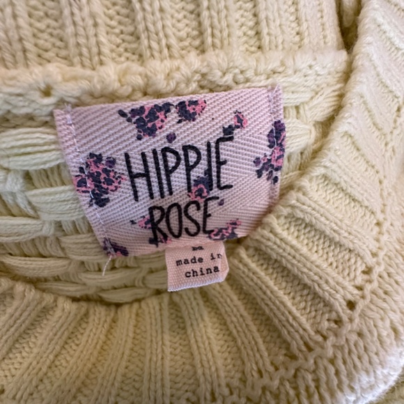 Happy rose yellow sweater size M - Picture 2 of 2